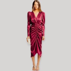Ronny Kobo Astrid Dress Wine Medium